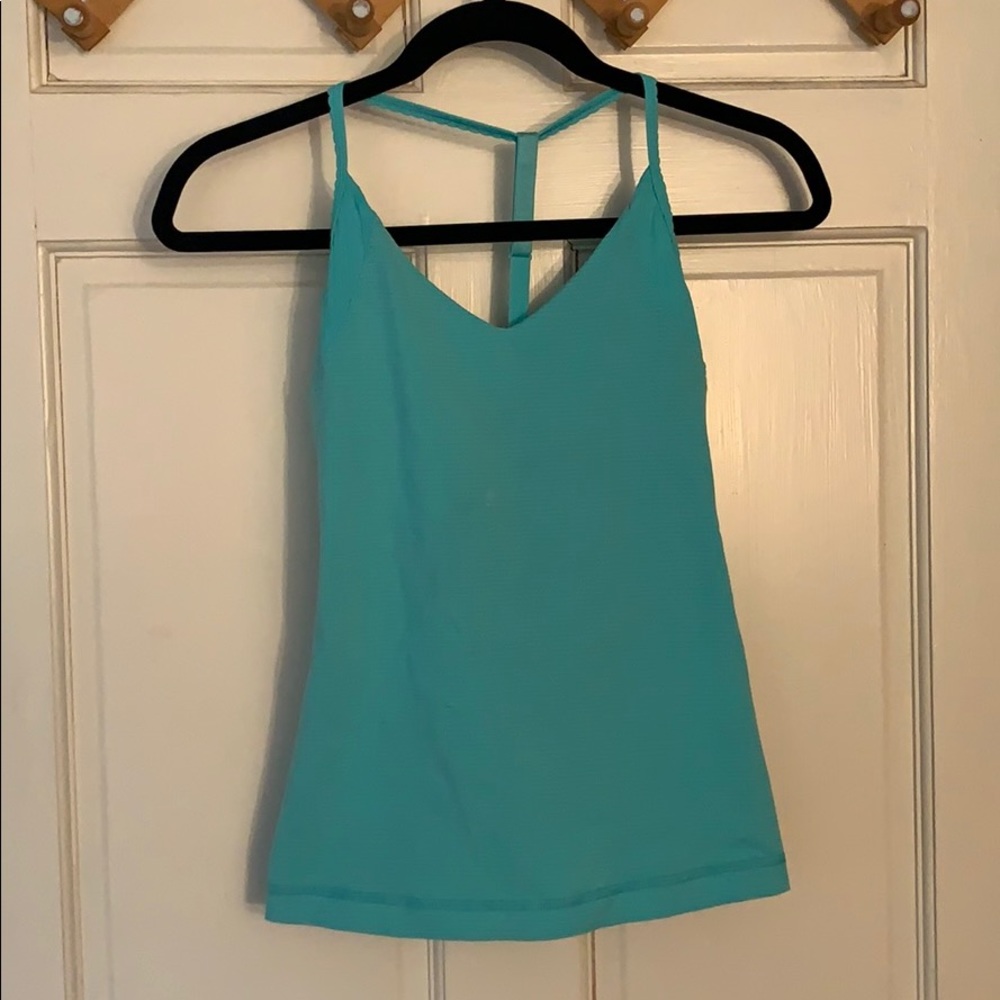 Blue Lululemon Athletic Racerback Strap Tank